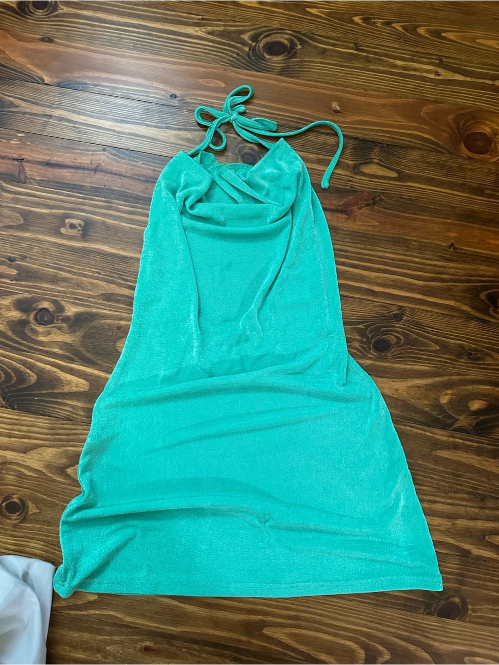 Beginning Boutique green Halter Slip Dress
